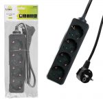 LIME ΠΟΛΥΠΡΙΖΟ 4 ΣΟΥΚΟ LS-4B 16A ΜΕ ΠΑΙΔΙΚΗ ΠΡΟΣΤΑΣΙΑ (3x1.0mm) 1.0m ΜΑΥΡΟ