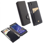 KRUSELL ΘΗΚΗ SONY XPERIA Z3 LEATHER WALLET FLIP CASE KALMAR BLACK
