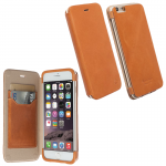 KRUSELL ΘΗΚΗ IPHONE 6S PLUS/6 PLUS 5.5" LEATHER FLIPCOVER KIRUNA CAMEL