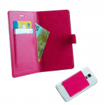 VOLTE-TEL ΘΗΚΗ UNIVERSAL 4.0"-4.6" LEATHER LINE BOOK 3M MAGNET PINK