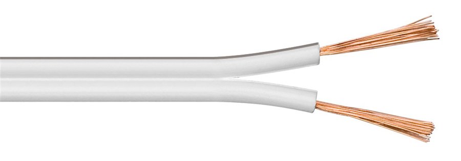 GOOBAY καλώδιο ήχου 2x 0.35 mm² 59370, CU, 10m, λευκό