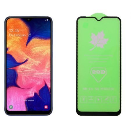 IDOL 1991 TEMPERED GLASS SAMSUNG A10 2019 A105 6.2" 9H 0.25mm 20D FULL GLUE SEMI CURVED BLACK