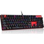 MOTOSPEED CK104 WIRED MECHANICAL KEYBOARD RGB GR LAYOUT BLACK RED SWITCES