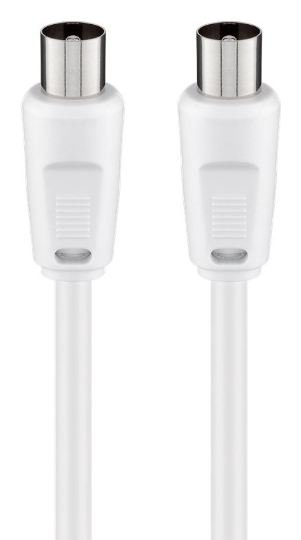 GOOBAY καλώδιο κεραίας αρσενικό 68145, <70dB, CCS, 1.5m, λευκό