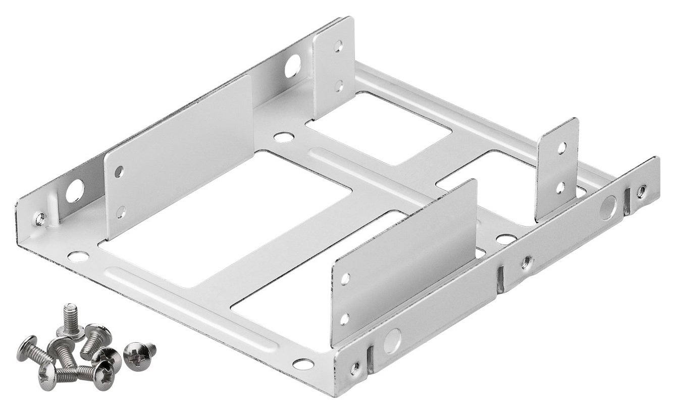 GOOBAY διπλό tray μετατροπής από 3.5" σε 2.5" 95875, ασημί