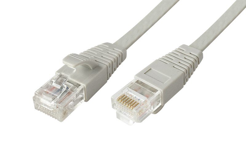 POWERTECH καλώδιο UTP Cat 5e CAB-N110, copper, 26AWG, 0.5mm, 2m, γκρι
