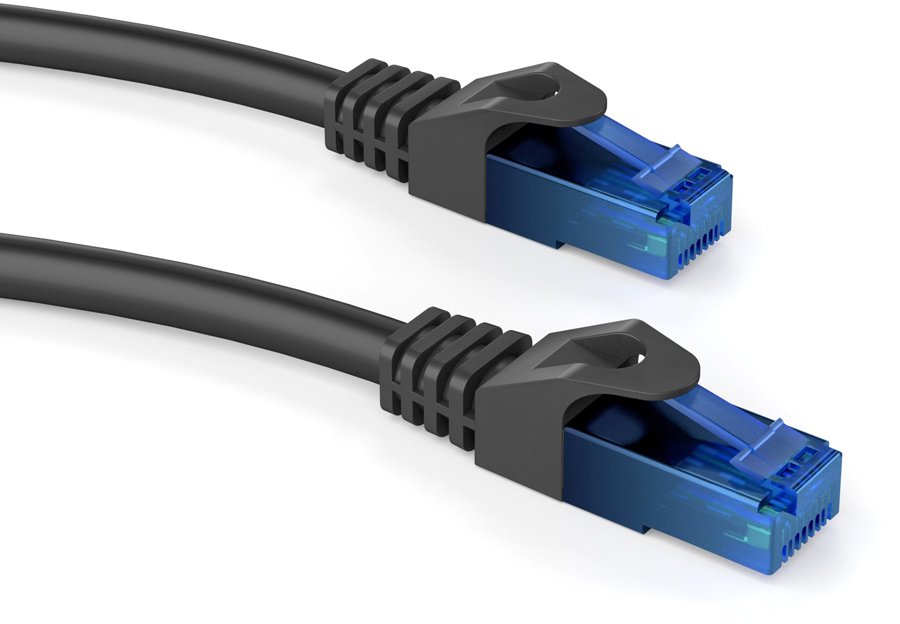 POWERTECH καλώδιο δικτύου CAB-N243, Cat 6 U/UTP, CCA 24AWG, 0.25m, μαύρο