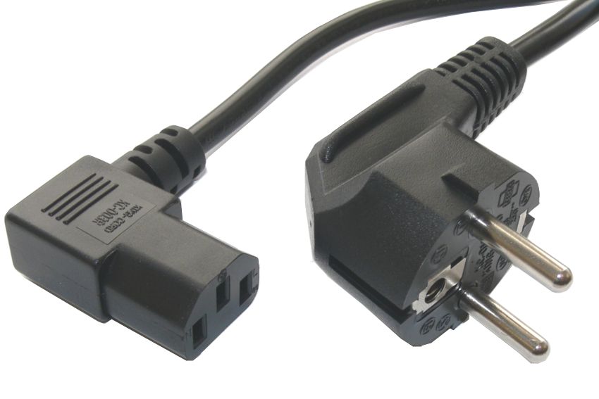 POWERTECH καλώδιο τροφοδοσίας Η/Υ & οθόνης P003, 3x0.75mm², 1.5m, μαύρο