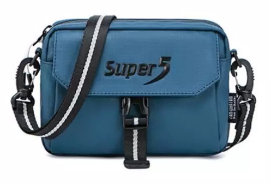 SUPER FIVE τσάντα ώμου K00106-BL, μπλε