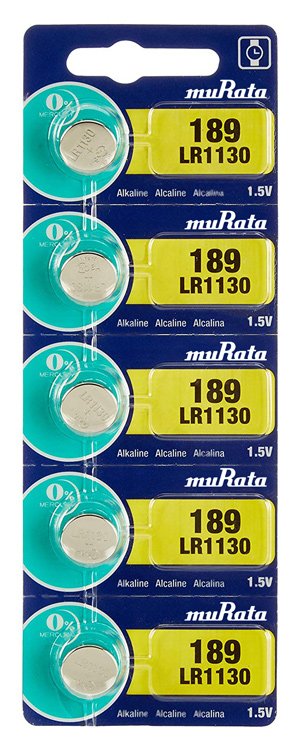 MURATA Αλκαλικές μπαταρίες LR1130 MR-LR1130, 1.5V, 5τμχ