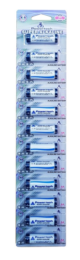 POWERTECH Super Αλκαλικές μπαταρίες PT-590 AA LR6, 12τμχ