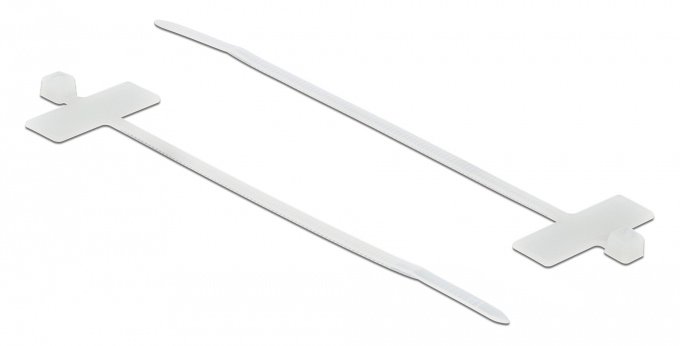 POWERTECH δεματικά καλωδίων TIES-034 με ετικέτα, 100x2.5mm, λευκά, 25τμχ
