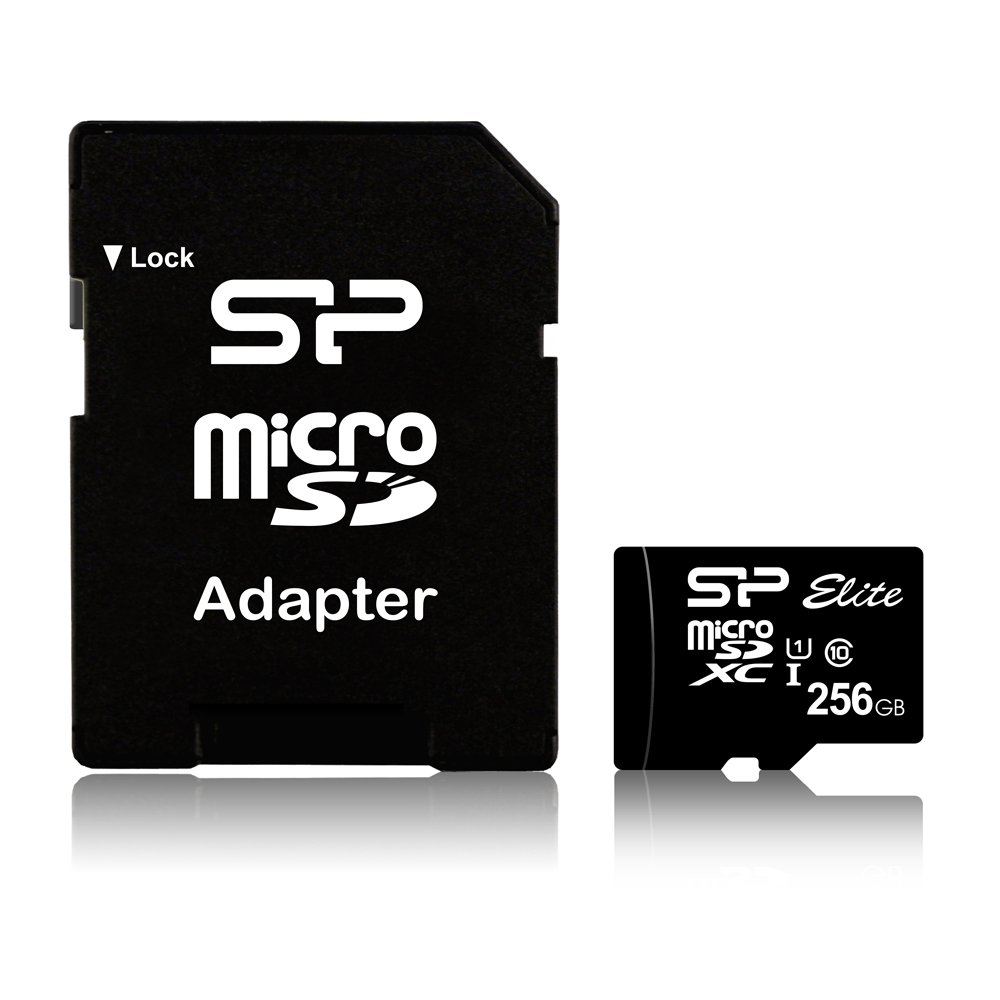 SILICON POWER micro SDHC 256GB CLASS 10 UHS-1 ELITE 4K FULL HD R100/W10 MB/S + SD ADAPTOR SP256GBSTXBU1V10SP