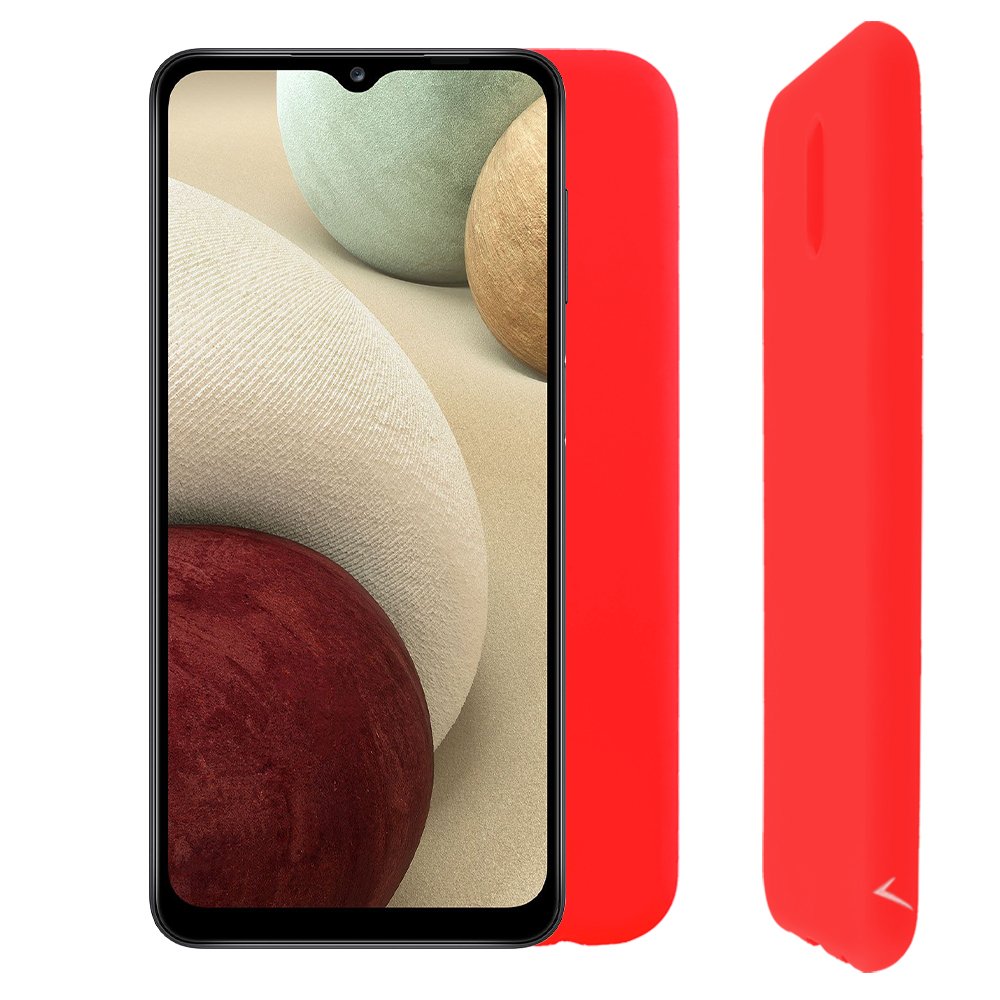 VOLTE-TEL ΘΗΚΗ SAMSUNG A12 A125/A12 NACHO A127 6.5" SILICON TPU FULL CAMERA PROTECTION RED