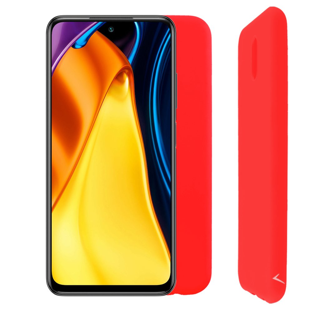 VOLTE-TEL ΘΗΚΗ XIAOMI POCO M3 PRO 4G/POCO M3 PRO 5G 6.5" SILICON TPU CAMERA GUARD RED