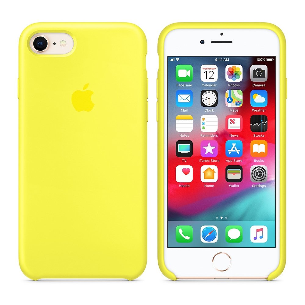 ΘΗΚΗ IPHONE 8/7 MR672ZM/A SILICONE COVER FLASH YELLOW PACKING OR