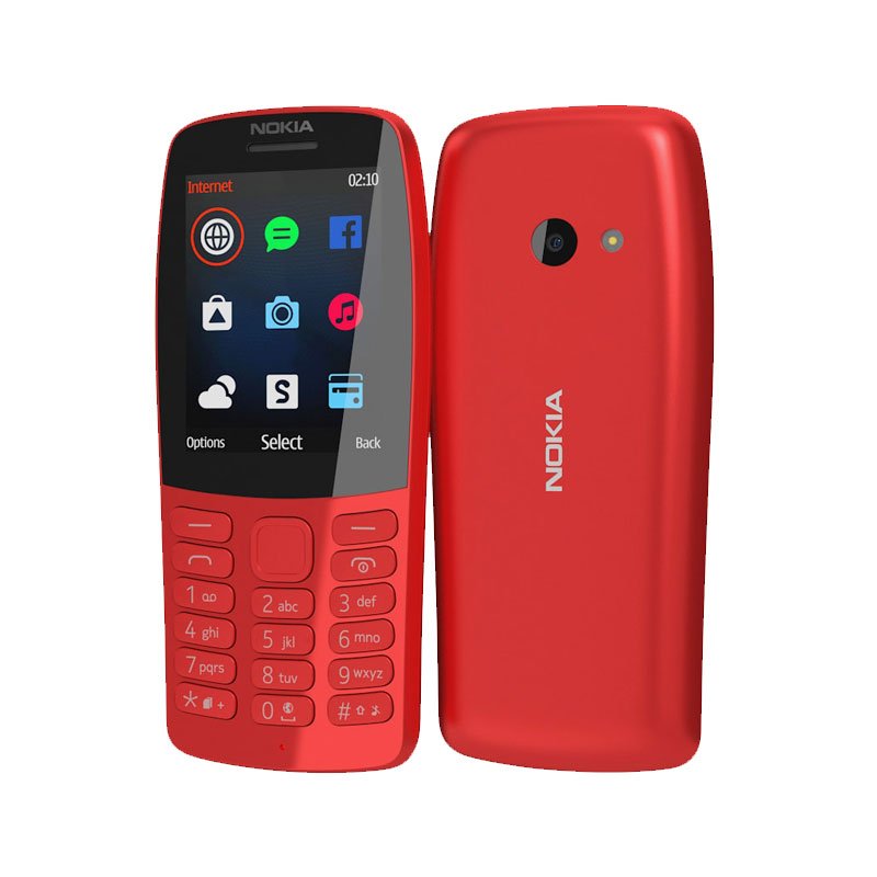 ΚΙΝΗΤΟ ΜΕ ΠΛΗΚΤΡΑ NOKIA 210 2.4" 2G 16MB/4MB (TA-1139) DUAL SIM RED GR