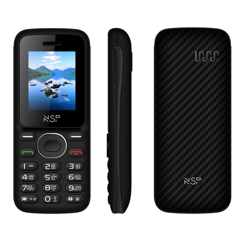 ΚΙΝΗΤΟ ΜΕ ΠΛΗΚΤΡΑ NSP 1800DS 1.8" DUAL SIM 2G 32MB/32MB RADIO-MP3/MP4 BLACK/BLACK + HANDS FREE GR