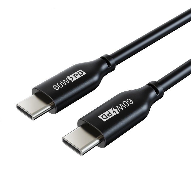 CABLETIME καλώδιο USB Type-C CM60, PD 60W, 3A, 1m, μαύρο
