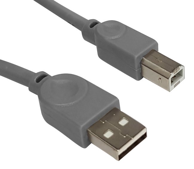 POWERTECH καλώδιο USB 2.0 σε USB Type Β CAB-U144, copper, 1.5m, γκρι