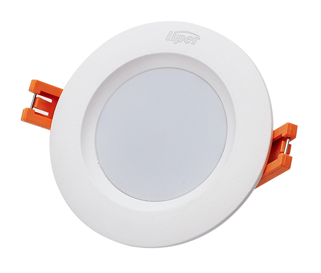 LIPER LED φωτιστικό LPDL-5A-Y, 5W, χωνευτό, 4000K, Φ9.2, λευκό