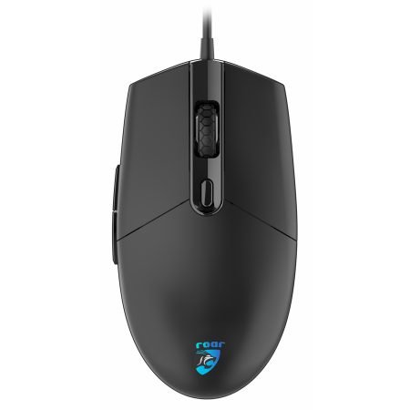 ROAR ενσύρματο gaming ποντίκι RR-0012, oπτικό, 6400DPI, 6 πλήκτρα, μαύρο