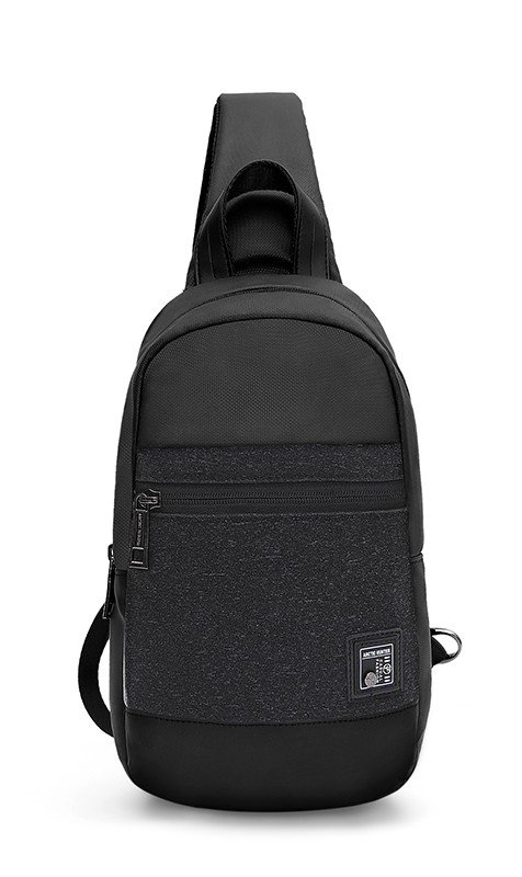 ARCTIC HUNTER τσάντα Crossbody XB0060 με θήκη tablet, αδιάβροχη, μαύρη
