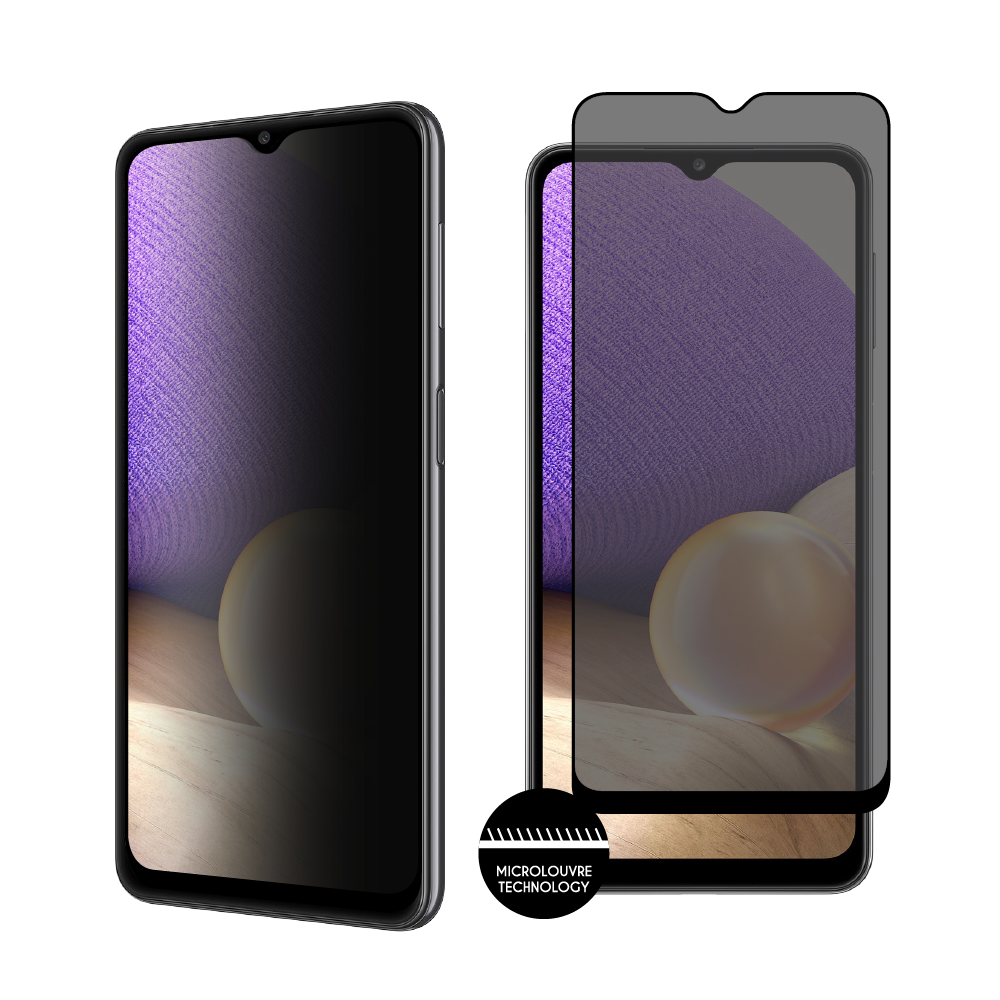 IDOL 1991 TEMPERED GLASS SAMSUNG A32 5G A326 6.5" 9H 0.25mm PRIVACY ANTISPY SEMI CURVED FULL GLUE BLACK