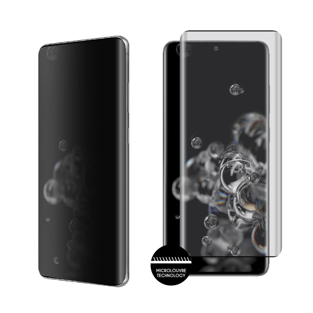 IDOL 1991 TEMPERED GLASS SAMSUNG S20 ULTRA G988 6.9" 9H 0.25mm PRIVACY ANTISPY 3D SEMI CURVED EDGE GLUE BLACK