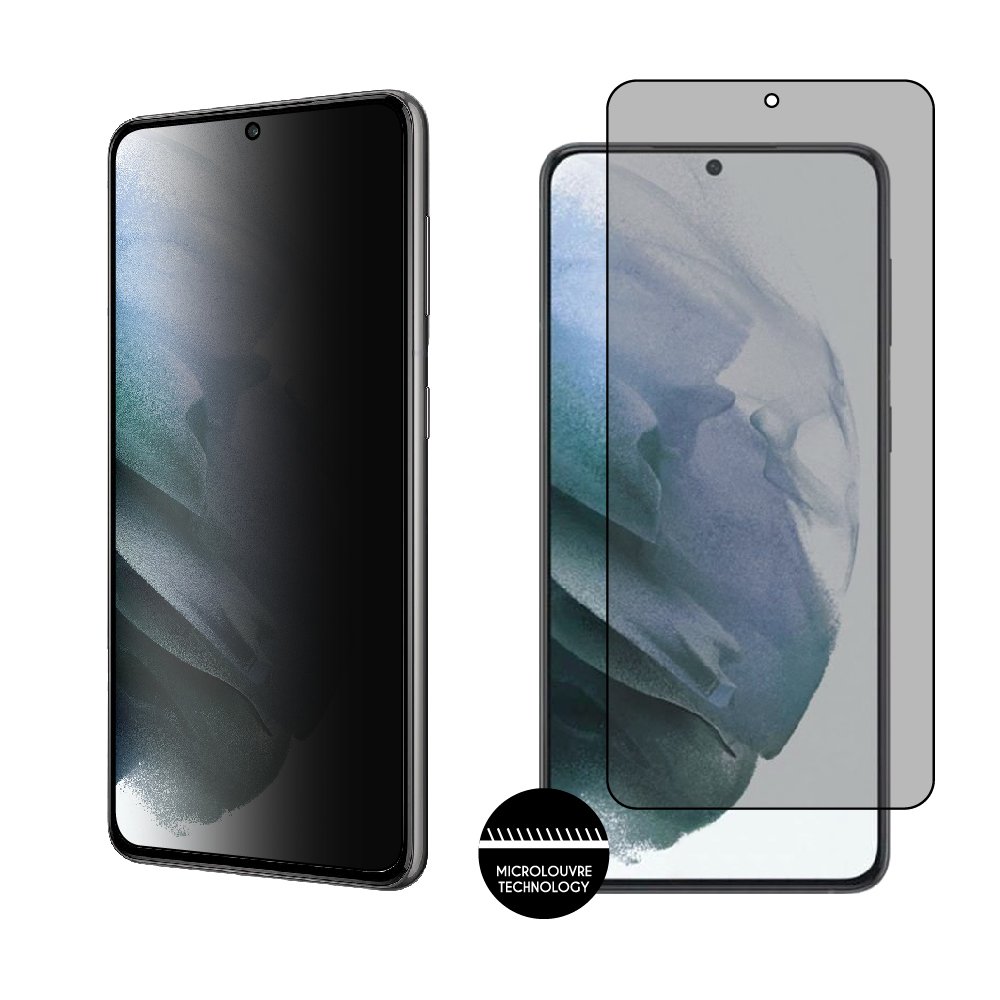IDOL 1991 TEMPERED GLASS SAMSUNG S21 5G G991 6.2" 9H 0.25mm PRIVACY ANTISPY SEMI CURVED FULL GLUE BLACK
