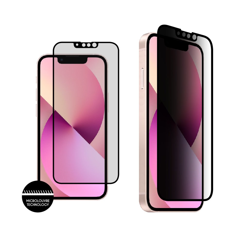 IDOL 1991 TEMPERED GLASS IPHONE 13 MINI 5.4" 9H 0.25mm PREMIUM PRIVACY ANTISPY SEMI CURVED FULL GLUE BLACK