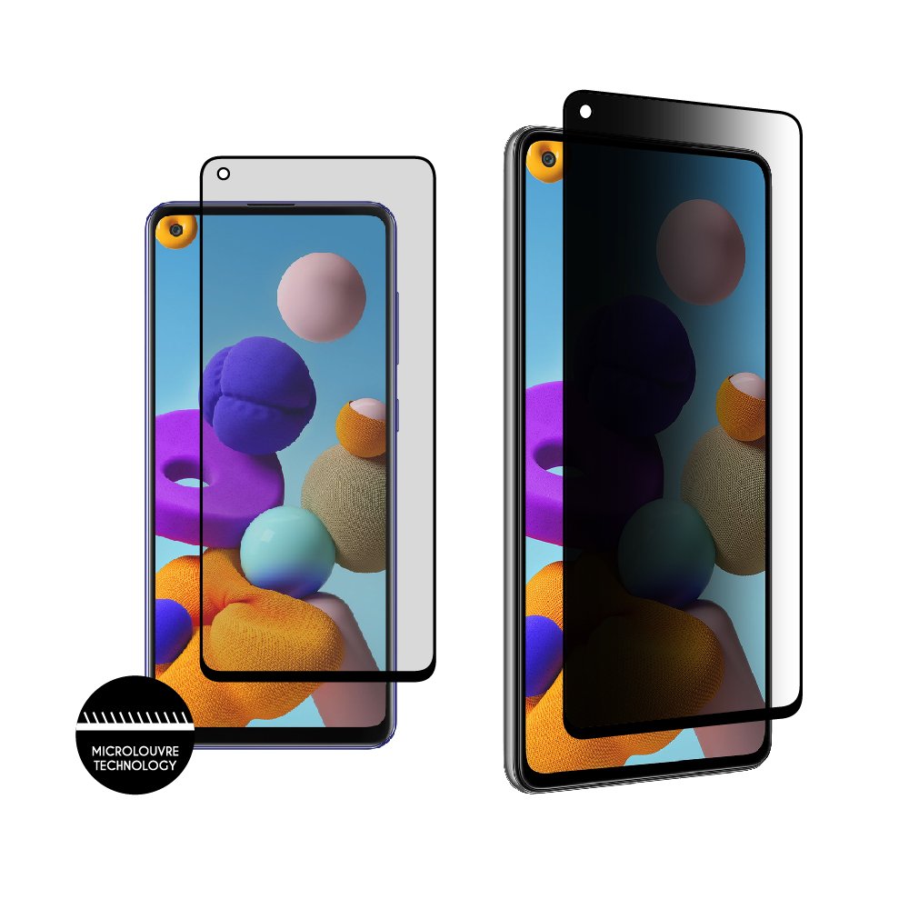 IDOL 1991 TEMPERED GLASS SAMSUNG A21 A217 6.5" 9H 0.25mm PREMIUM PRIVACY ANTISPY SEMI CURVED FULL GLUE BLACK
