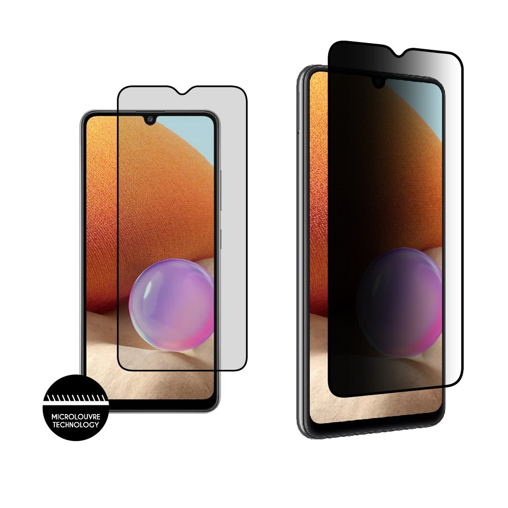 IDOL 1991 TEMPERED GLASS SAMSUNG A32 4G A325 6.4" 9H 0.25mm PREMIUM PRIVACY ANTISPY SEMI CURVED FULL GLUE BLACK