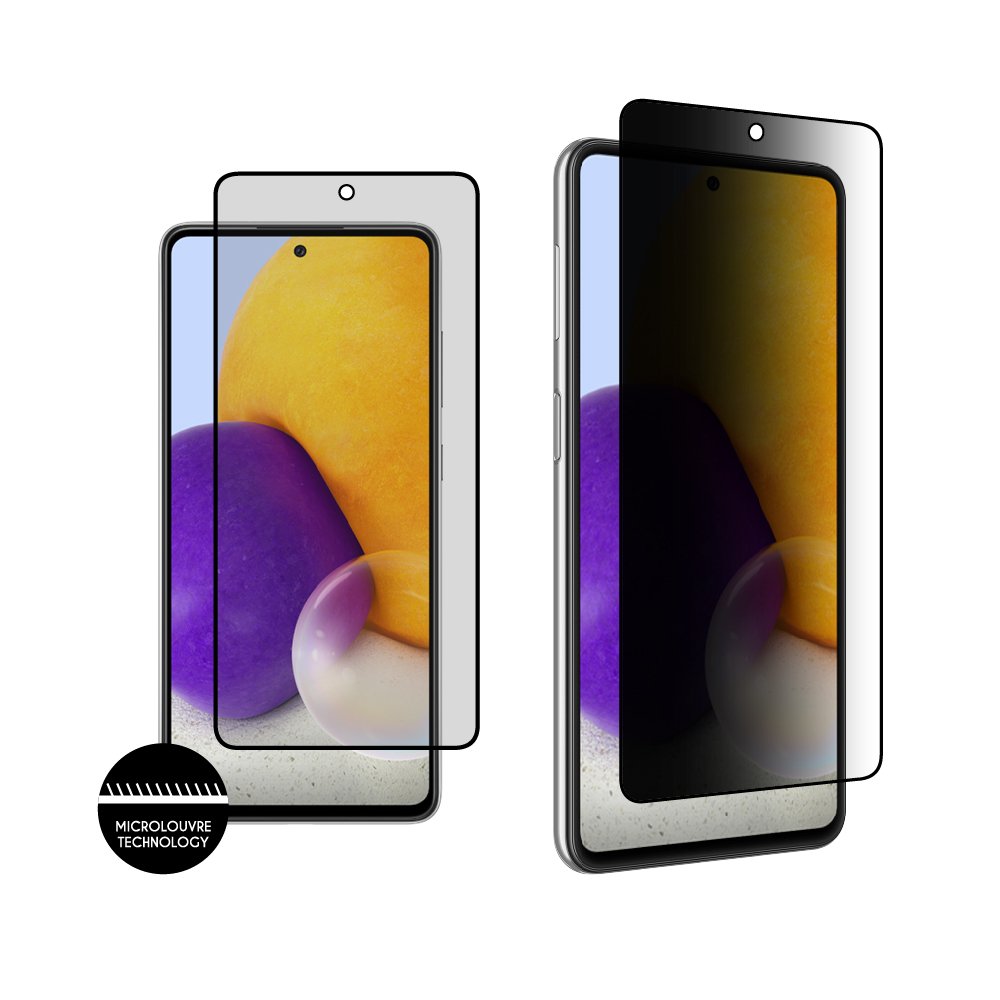 IDOL 1991 TEMPERED GLASS SAMSUNG A72 A725/A726 6.7" 9H 0.25mm PREMIUM PRIVACY ANTISPY SEMI CURVED FULL GLUE BLACK