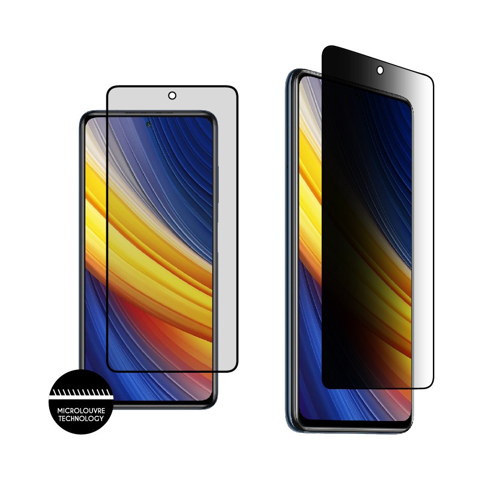 IDOL 1991 TEMPERED GLASS XIAOMI POCO X3/POCO X3 PRO 6.67" 9H 0.30mm PREMIUM PRIVACY ANTISPY SEMI CURVED FULL GLUE BLACK