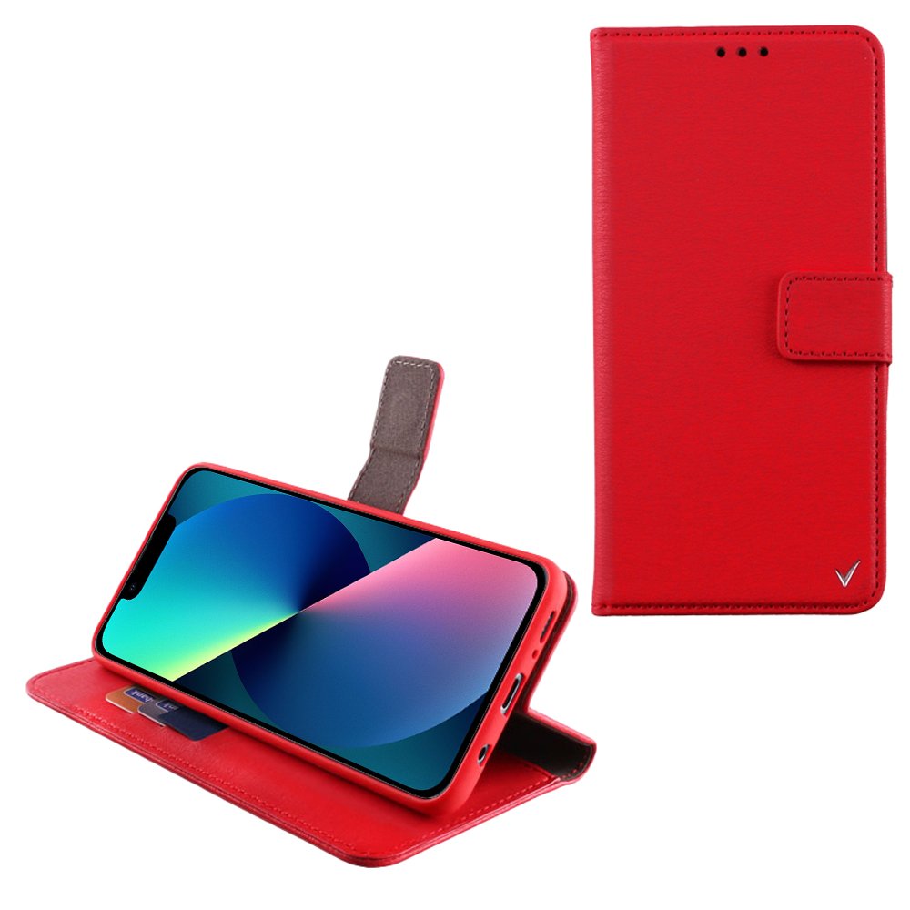 VOLTE-TEL ΘΗΚΗ IPHONE 13 6.1" ALLURE MAGNET BOOK STAND CLIP RED