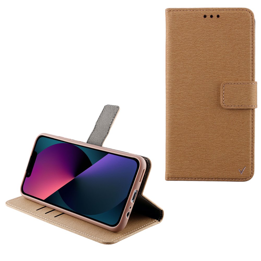 VOLTE-TEL ΘΗΚΗ IPHONE 13 MINI 5.4" ALLURE MAGNET BOOK STAND CLIP GOLD
