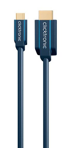CLICKTRONIC καλώδιο HDMI σε USB Type-C 44929, 4K/60Hz, 2m, μπλε