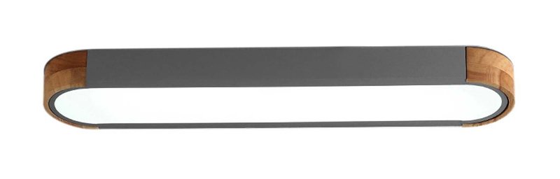 POWERTECH LED φωτιστικό οροφής HLL-0051, 24W, 1920lm, 65x14cm, γκρι