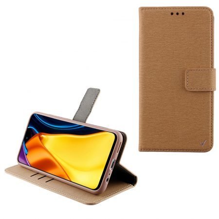 VOLTE-TEL ΘΗΚΗ XIAOMI POCO M3 PRO 4G/POCO M3 PRO 5G 6.5" ALLURE MAGNET BOOK STAND CLIP GOLD