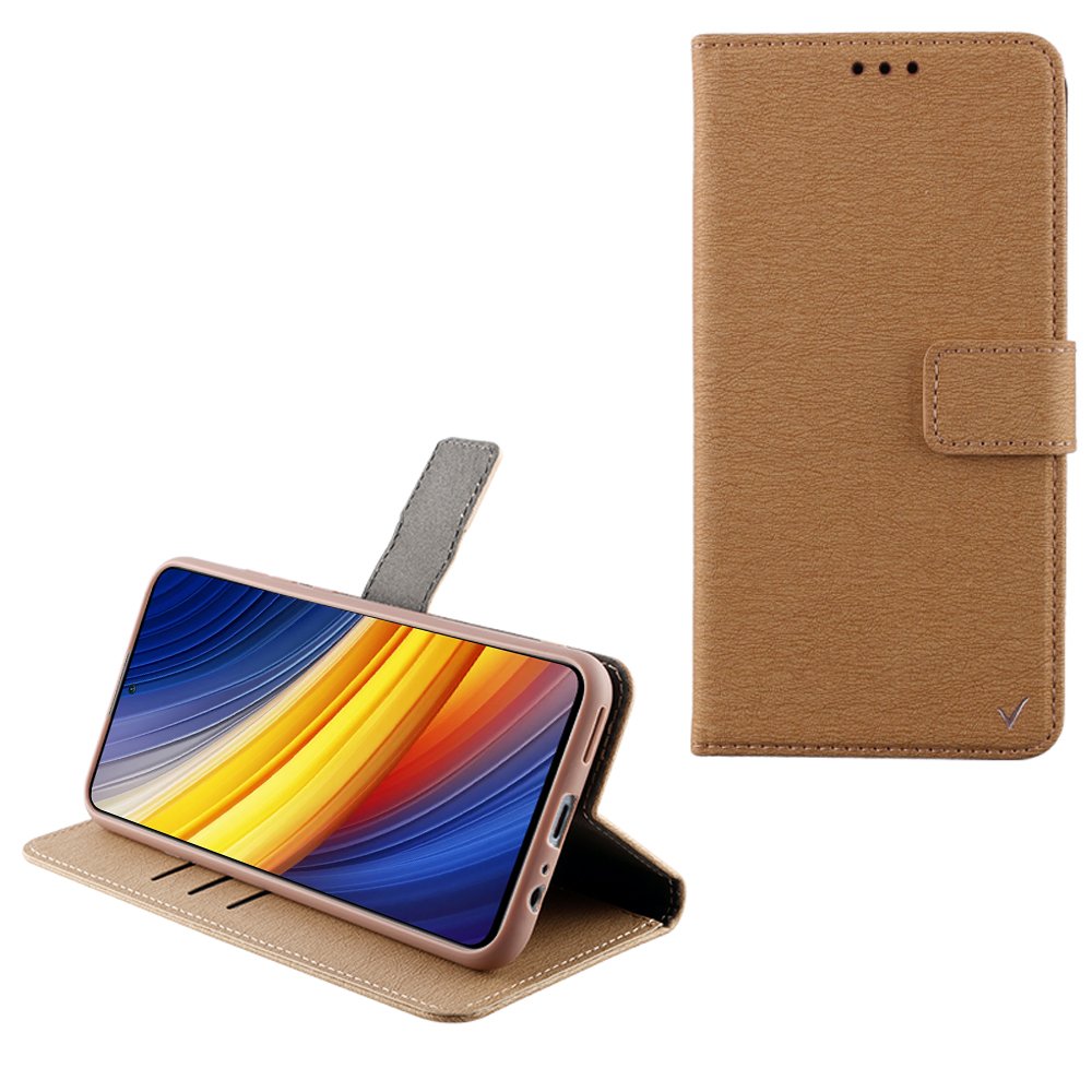 VOLTE-TEL ΘΗΚΗ XIAOMI POCO X3/POCO X3 PRO 6.67" ALLURE MAGNET BOOK STAND CLIP GOLD