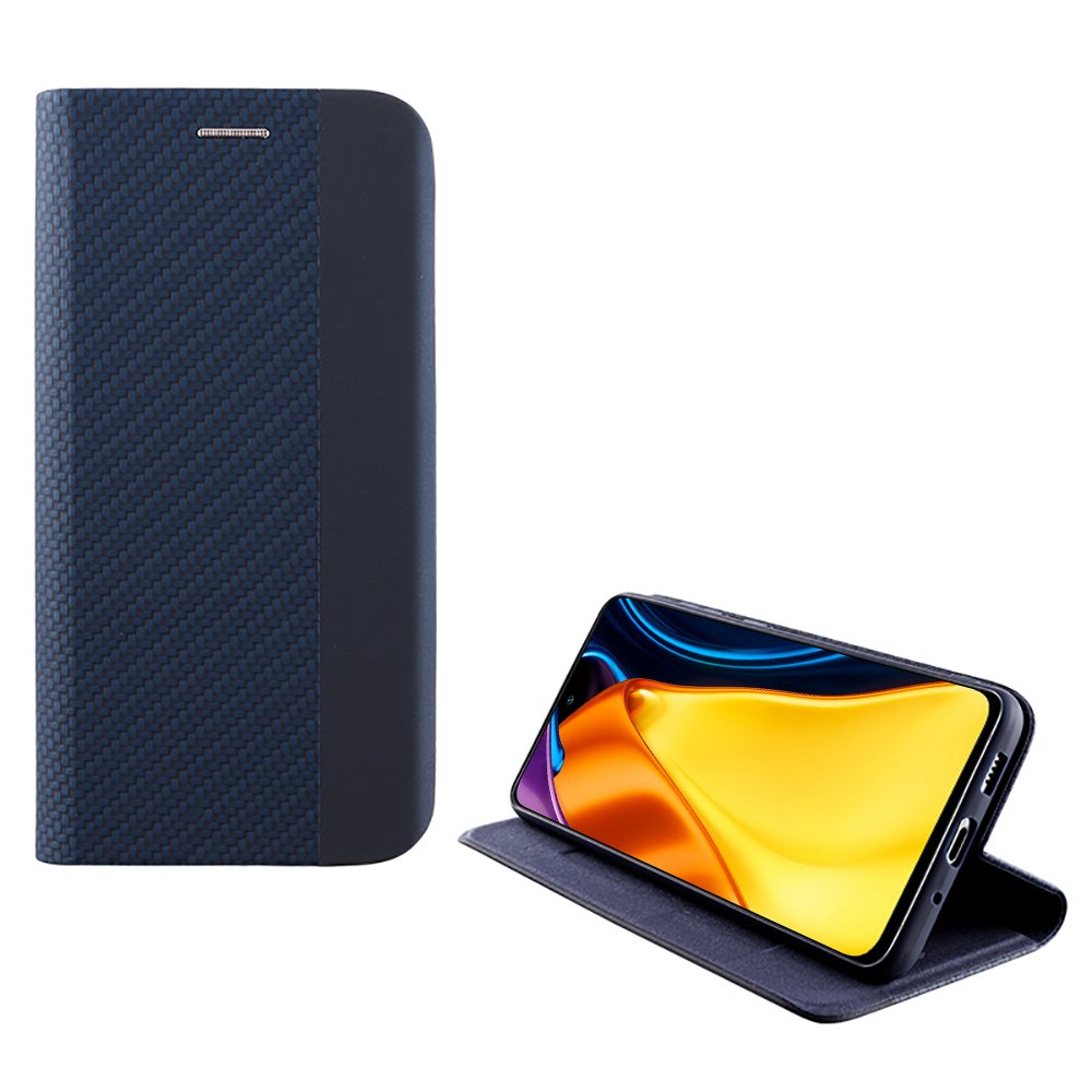 IDOL 1991 ΘΗΚΗ XIAOMI POCO M3 PRO 4G/POCO M3 PRO 5G 6.5" ELITE ANTI-RFID BOOK STAND BLUE