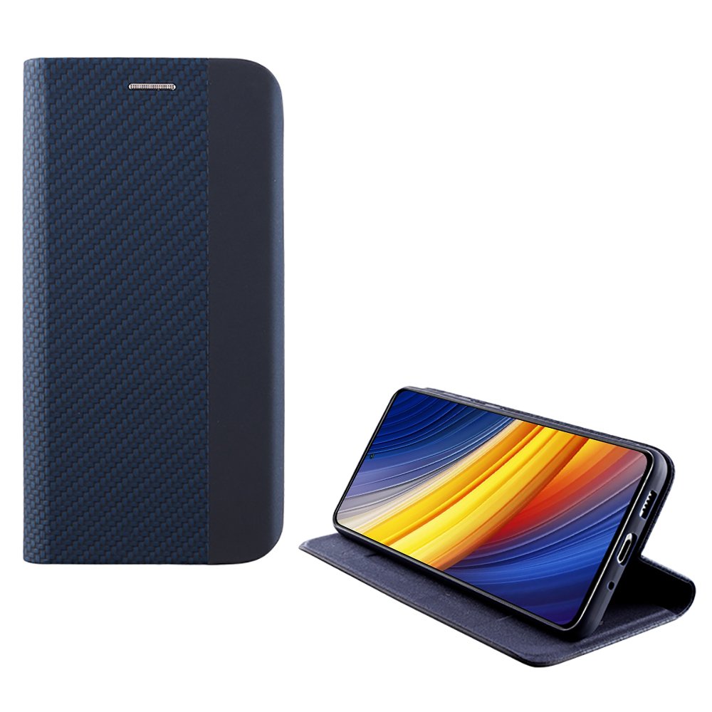 IDOL 1991 ΘΗΚΗ XIAOMI POCO X3/POCO X3 PRO 6.67" ELITE ANTI-RFID BOOK STAND BLUE