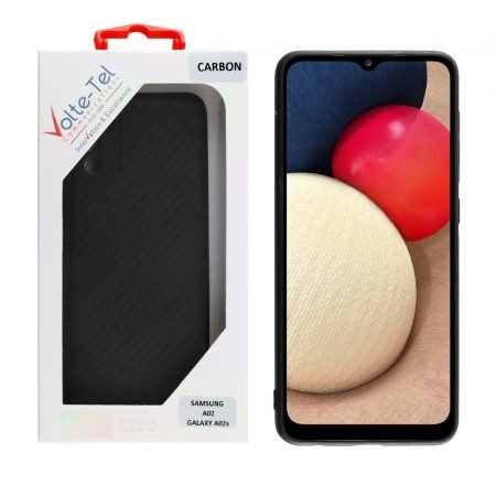 VOLTE-TEL ΘΗΚΗ SAMSUNG A02s A025 6.5" CARBON CAMERA PROTECTIVE BLACK