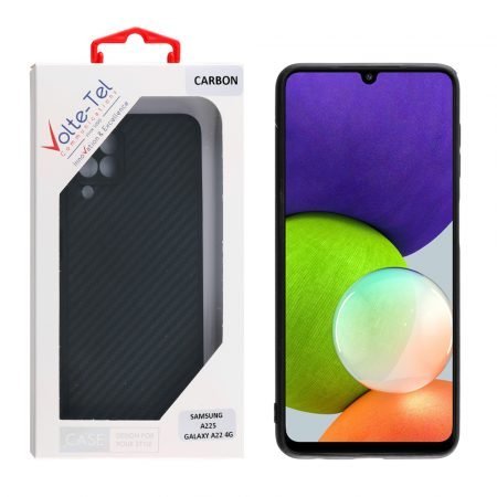 VOLTE-TEL ΘΗΚΗ SAMSUNG A22 4G A225 6.4" CARBON CAMERA PROTECTIVE BLACK