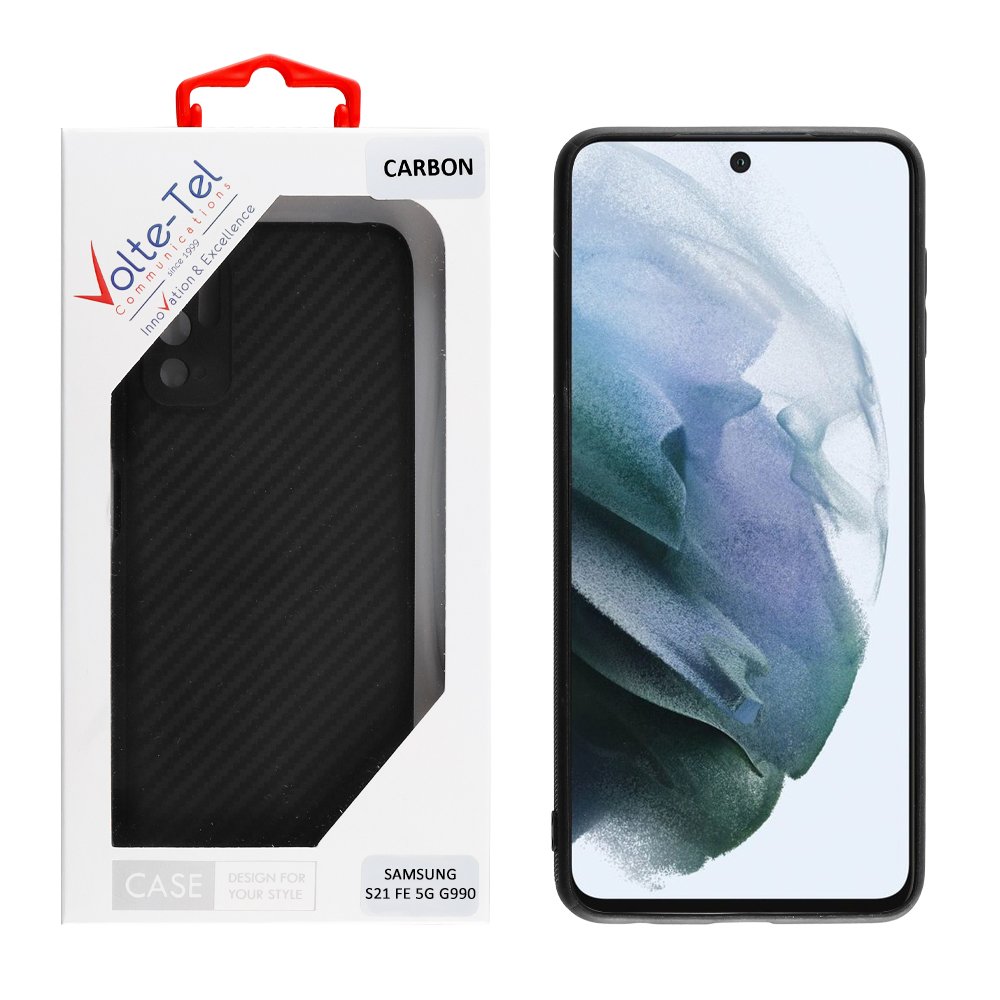 VOLTE-TEL ΘΗΚΗ SAMSUNG S21 FE 5G G990 6.41" CARBON CAMERA PROTECTIVE BLACK