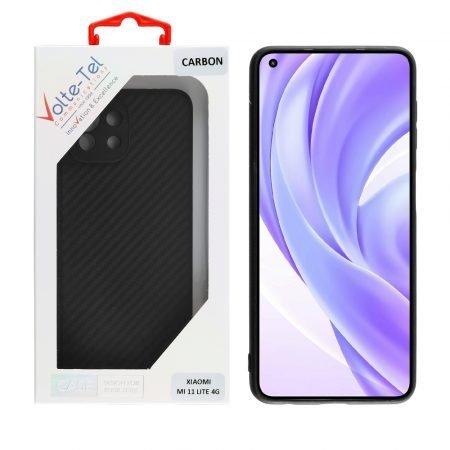 VOLTE-TEL ΘΗΚΗ XIAOMI MI 11 LITE 4G 6.55" CARBON CAMERA PROTECTIVE BLACK