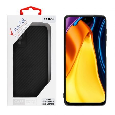 VOLTE-TEL ΘΗΚΗ XIAOMI POCO M3 PRO 4G/POCO M3 PRO 5G 6.5" CARBON CAMERA PROTECTIVE BLACK