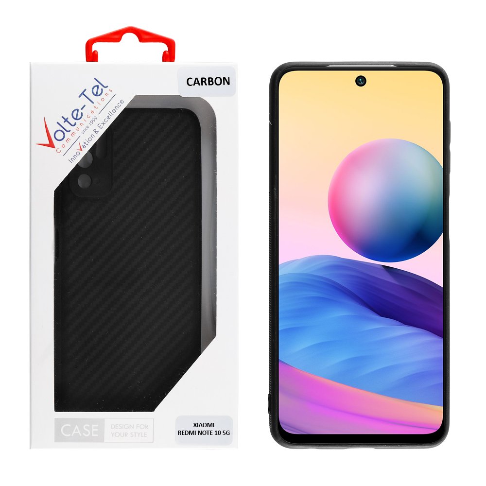 VOLTE-TEL ΘΗΚΗ XIAOMI REDMI NOTE 10 5G 6.5" CARBON CAMERA PROTECTIVE BLACK