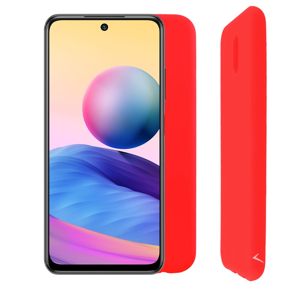 VOLTE-TEL ΘΗΚΗ XIAOMI REDMI NOTE 10 5G 6.5" SILICON TPU CAMERA GUARD RED
